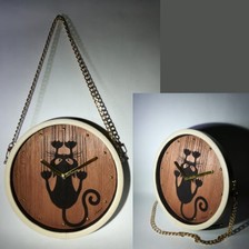 Orologio in legno di noce 0100